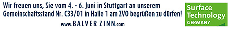 Balver Zinn GmbH auf der ZVO, Nr.C33/01 in Halle 1