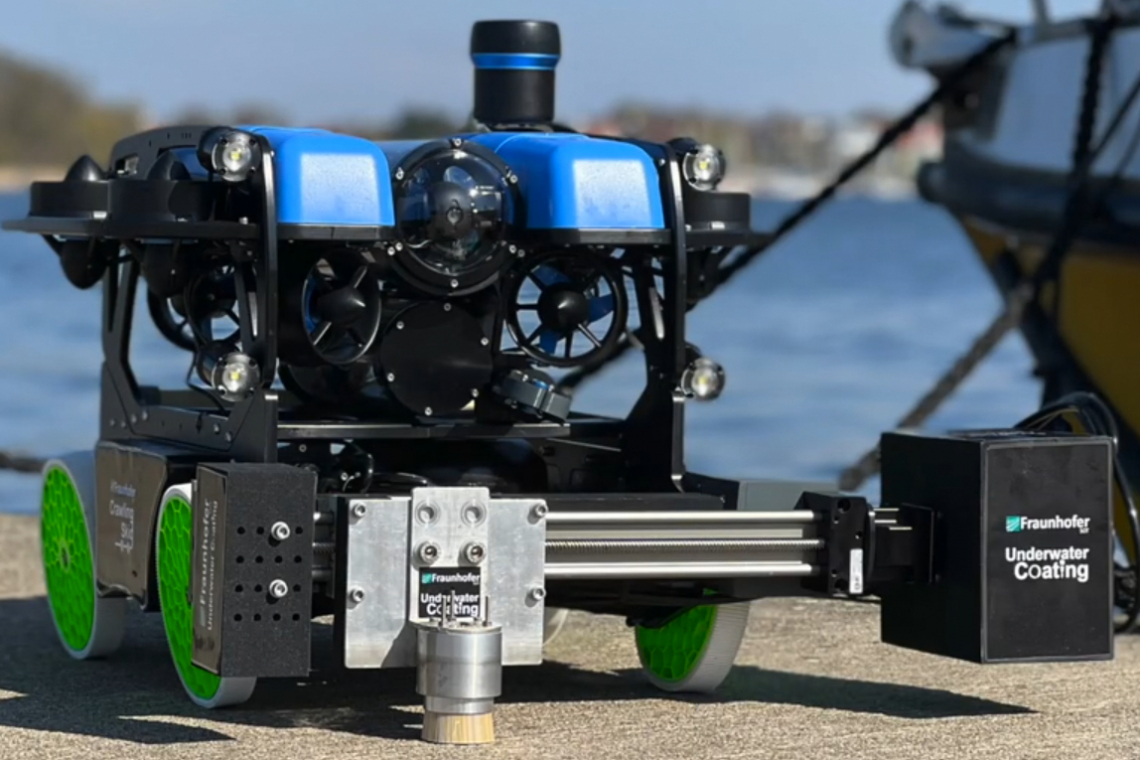 Unterwasser-Beschichtung mit dem Roboter