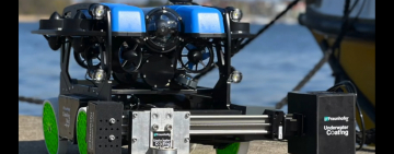 Underwater coating with the robot