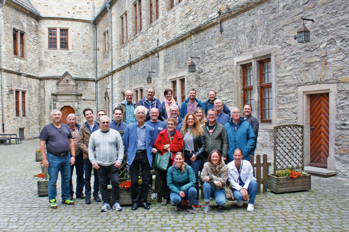 In der Wewelsburg sahen die Teilnehmer eine Ausstellung über die SS