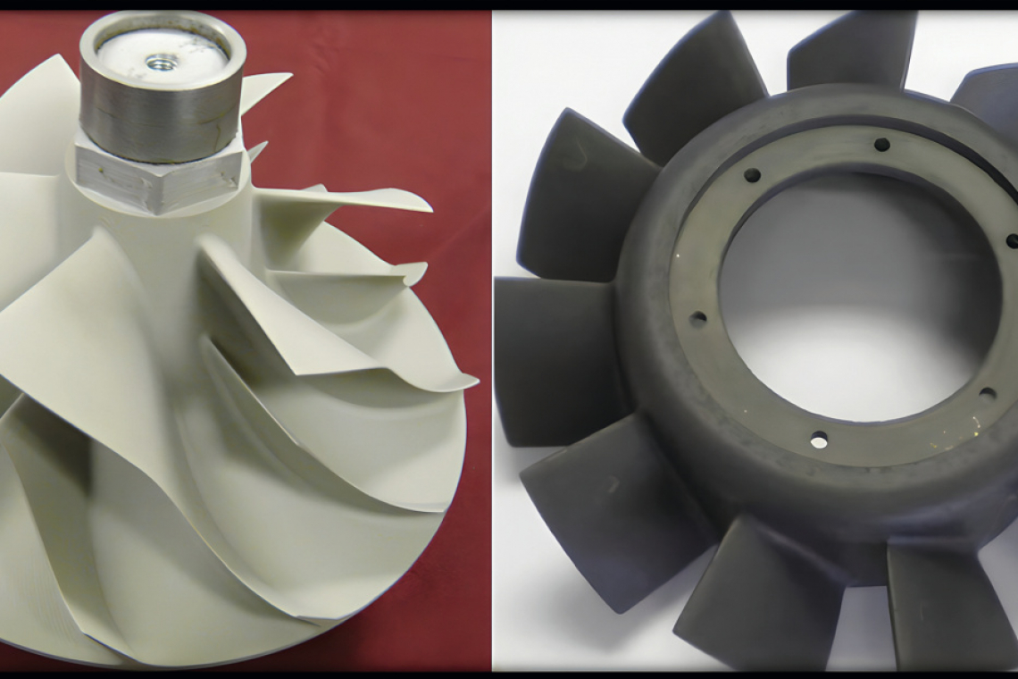 Image of normal and black MAO coated magnesium parts - (Photos: A. Sharma)