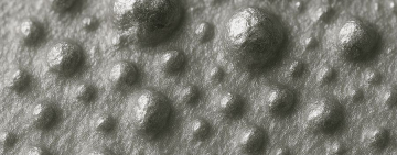 Pickelige Spitzen aus Silberschichten