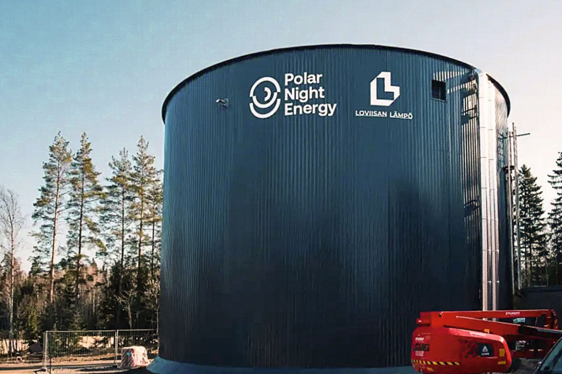 Aus 2.000 Tonnen Schotter hat das finnische Start-up Polar Night Energy die größte „Sandbatterie“ der Welt gebaut (Foto: Polar Night Energy)
