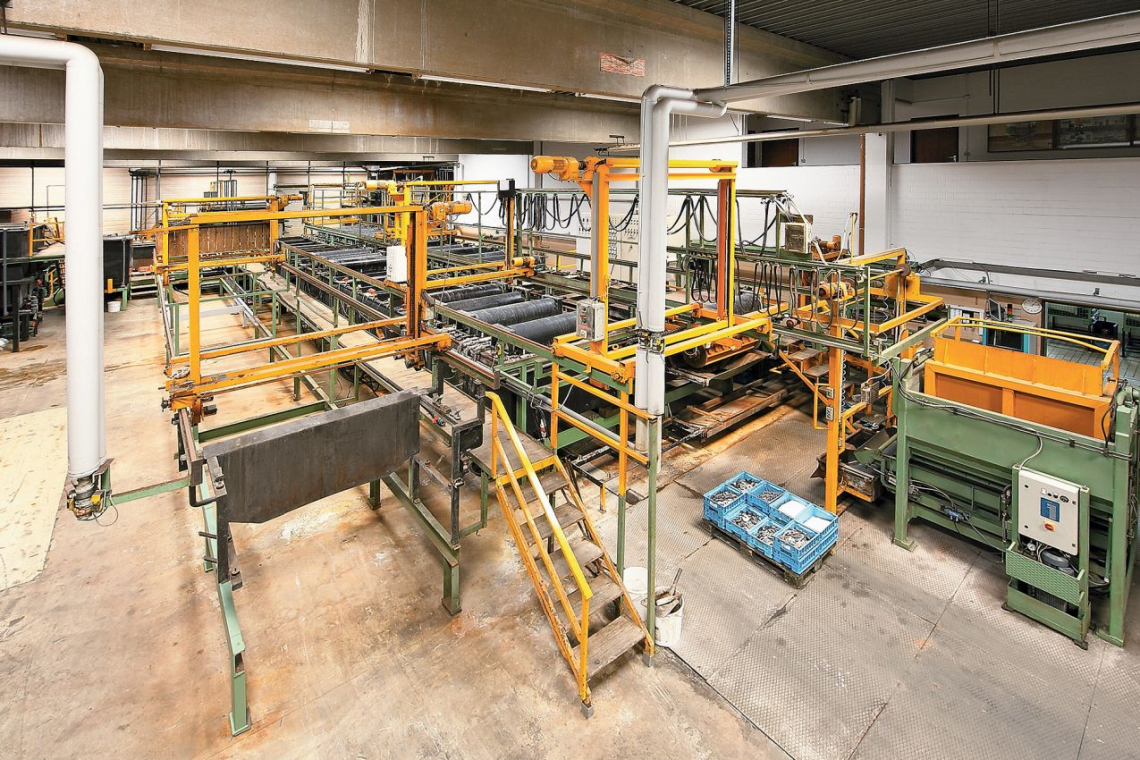 Trommelanlage in der Galvanik in Nördlingen (Foto J. Ramisch)