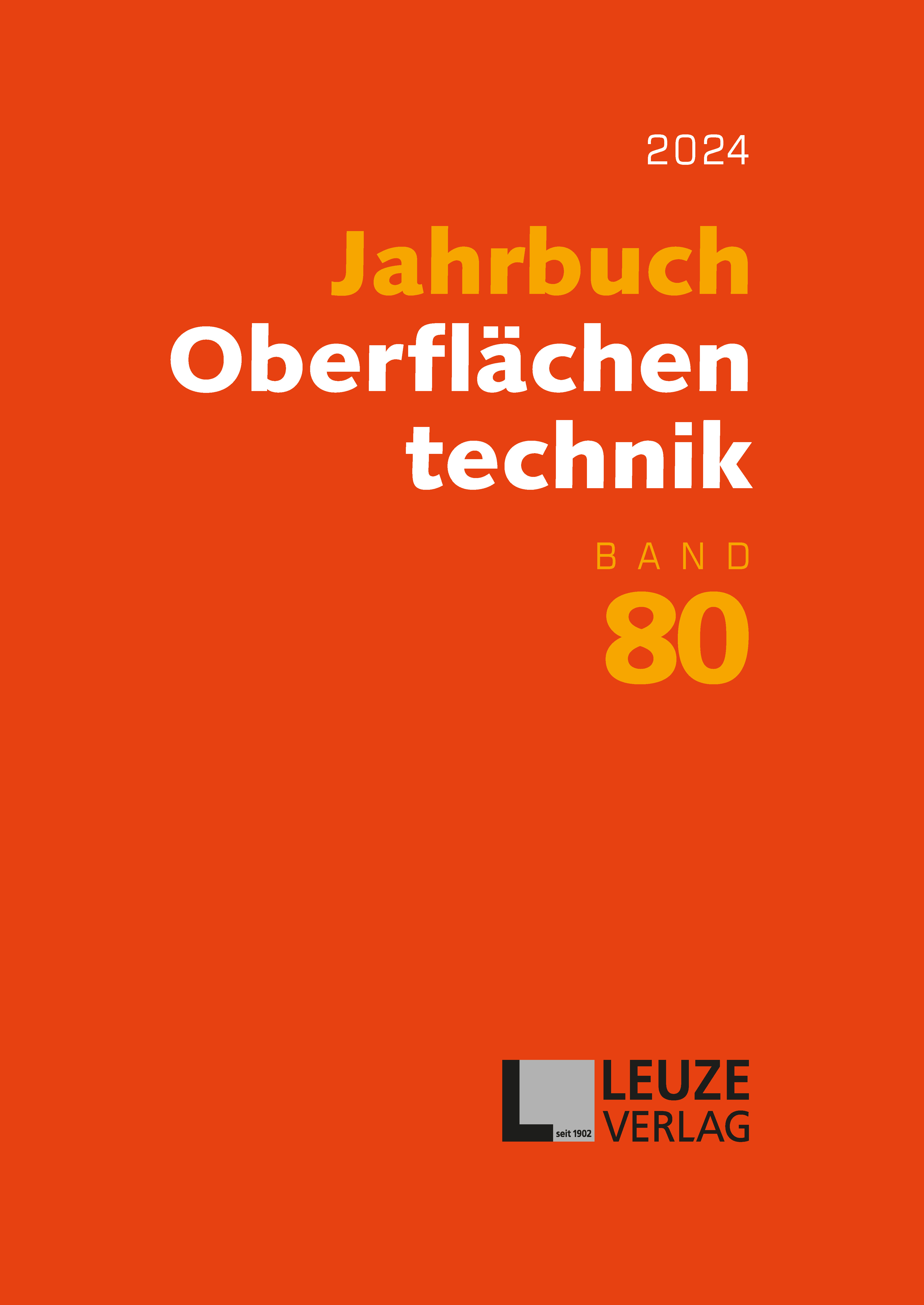 Jahrbuch Oberflächentechnik 2024, Band 80