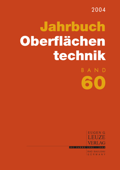 Jahrbuch Oberflächentechnik 2004, Band 60 
