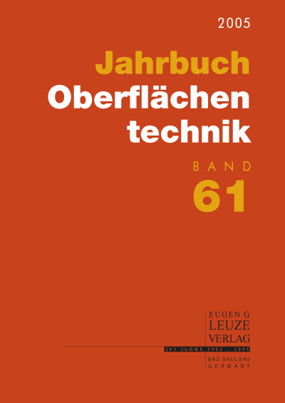 Jahrbuch Oberflächentechnik 2005, Band 61 