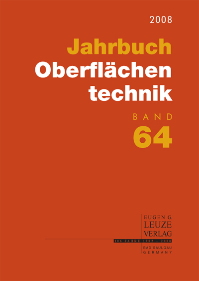 Jahrbuch Oberflächentechnik 2008, Band 64 