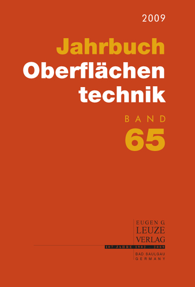 Jahrbuch Oberflächentechnik 2009, Band 65 