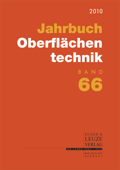 Jahrbuch Oberflächentechnik 2010, Band 66