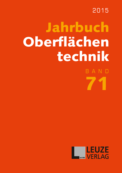 Jahrbuch Oberflächentechnik 2015, Band 71