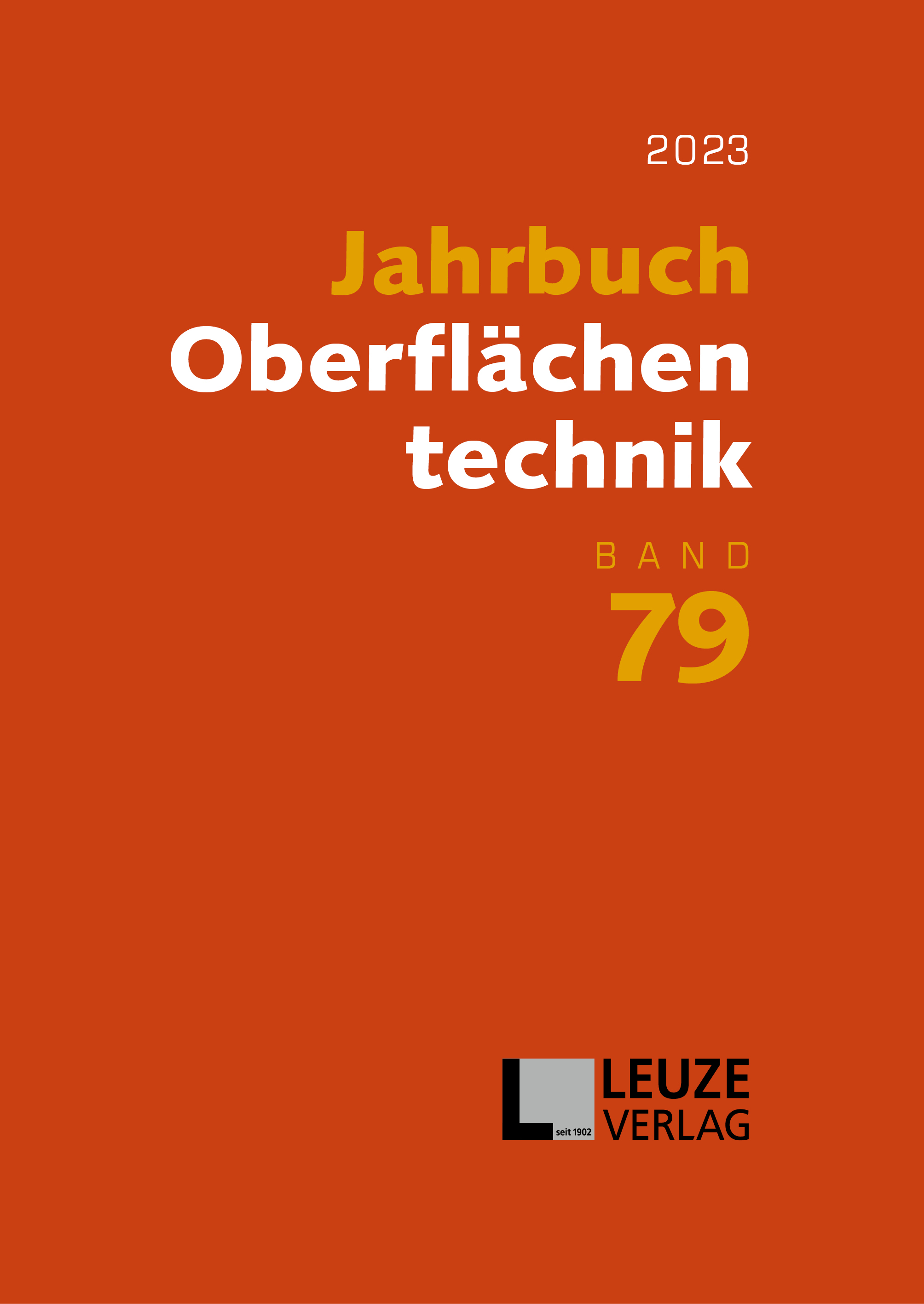 Jahrbuch Oberflächentechnik 2023, Band 79  