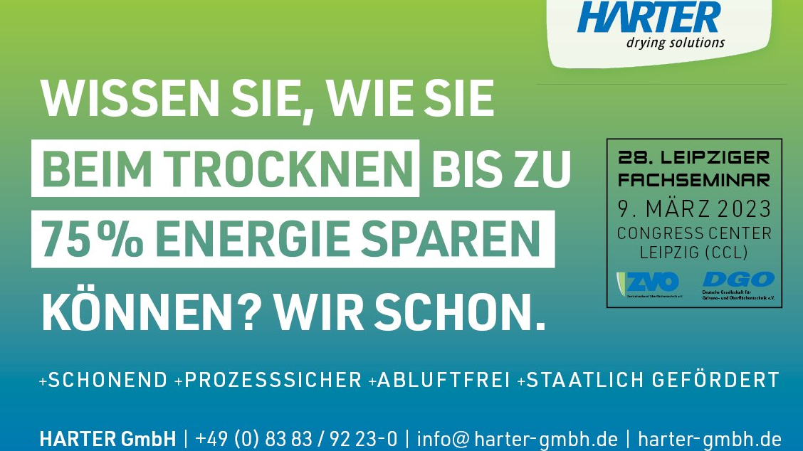 Harter GmbH: Optimal trocknen, optimal sparen