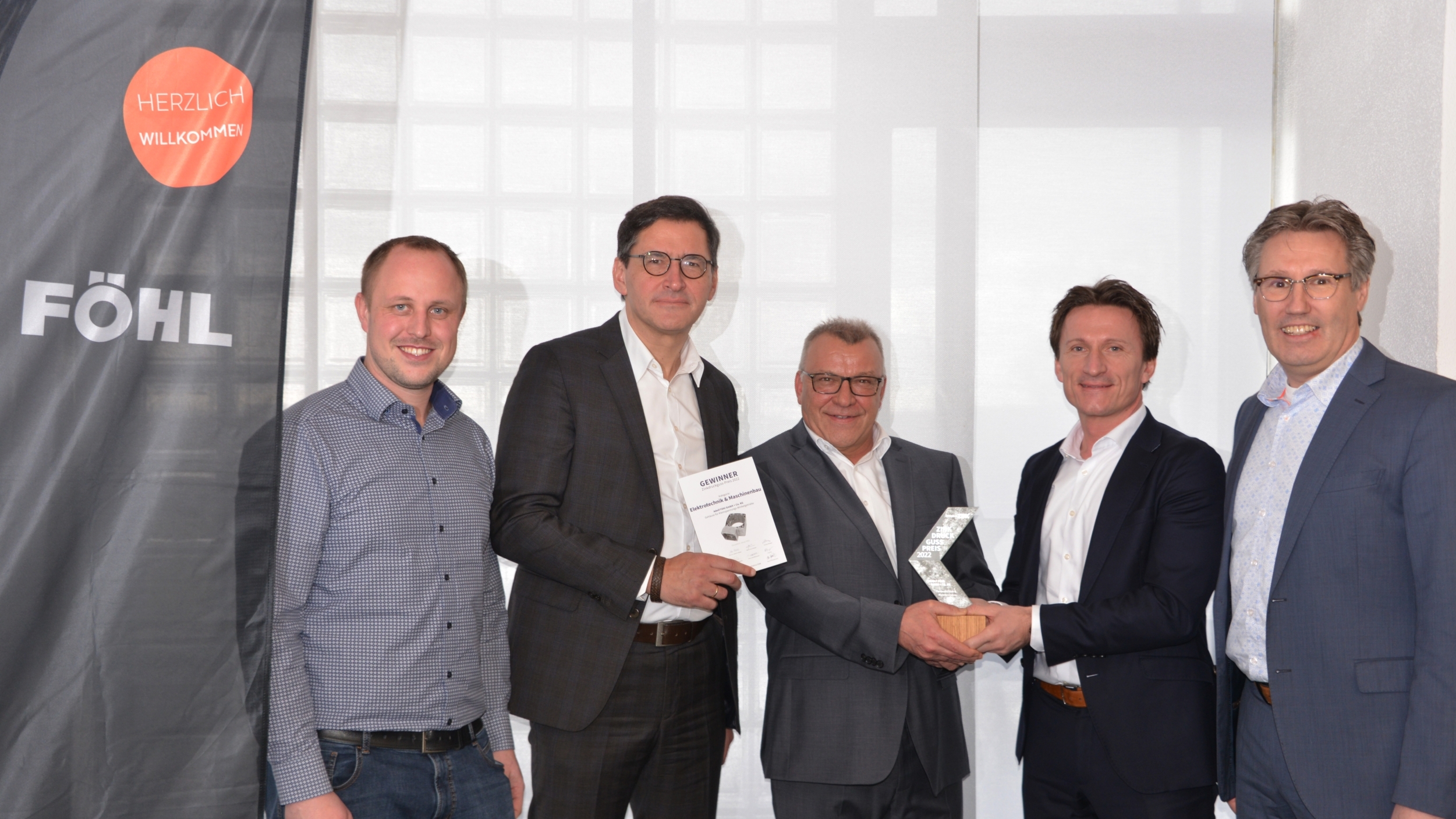 Föhl erhält Zinkdruckguss-Preis in der Kategorie „Elektrotechnik & Maschinenbau“