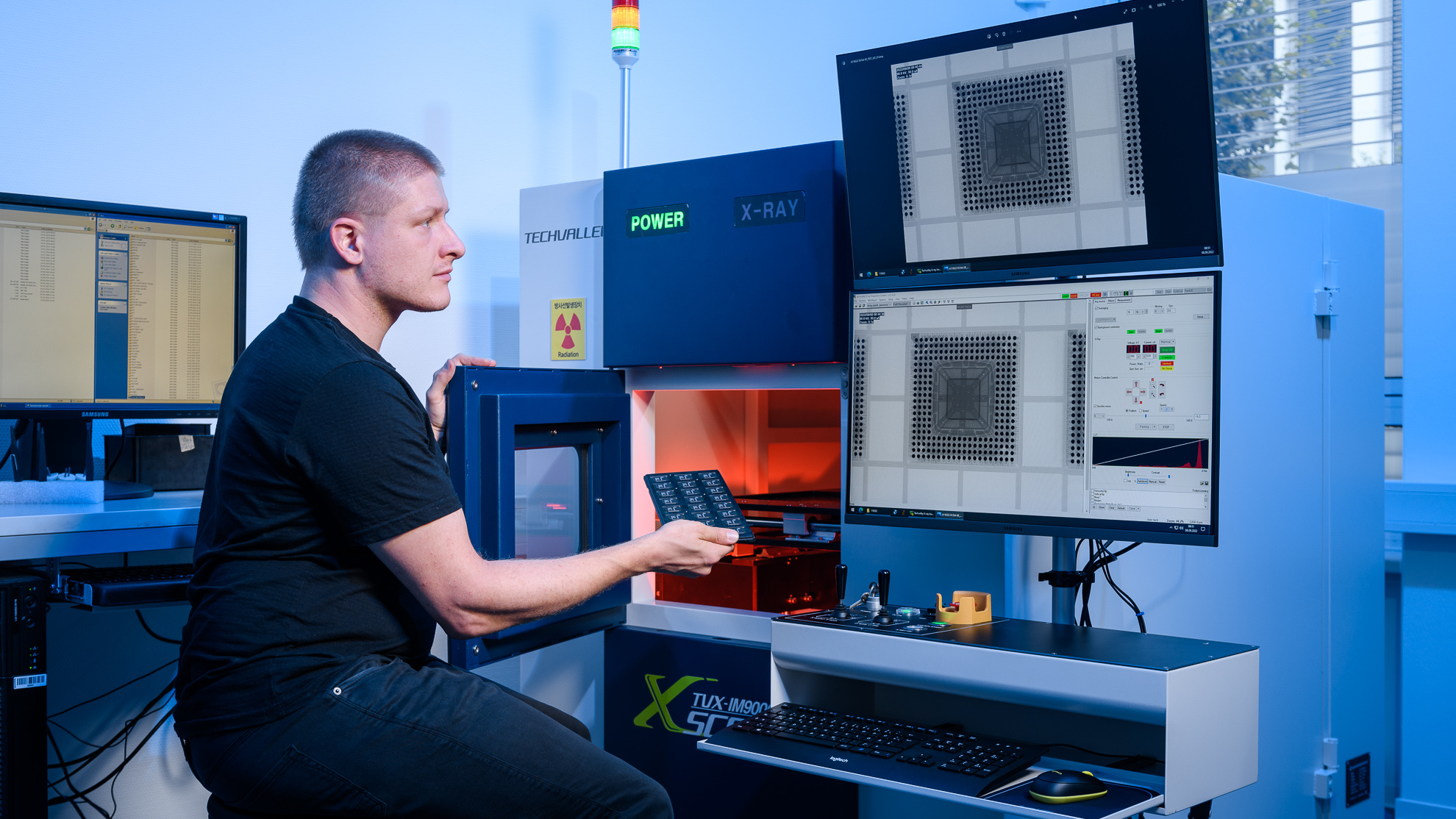 Röntgeninspektion und schnelle Röntgenzählung elektronischer Bauelemente