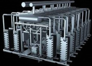 Abb. 6: Ein Siemens Silyzer 300 Wasserelektrolyseur . Er soll in der Anlage in Wunsiedel eingesetzt werden