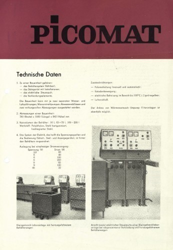 Abb. 286: Prospekt für Picomat