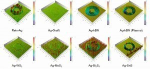 Abb. 9:  3D-Konfokalmikroskopische Darstellung der Reibspuren 