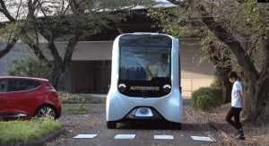 Abb. 7: Toyotas selbstfahrendes Robo-Taxi, eingesetzt bei der Olympiade 2021, Reichweite 130 km, Geschwindigkeit 32 km/h Bild: Toyota