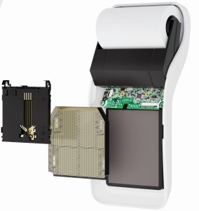 Verwendung der Sicherheitskappe am Beispiel eines POS-Kartenlesers für optimalen Schutz