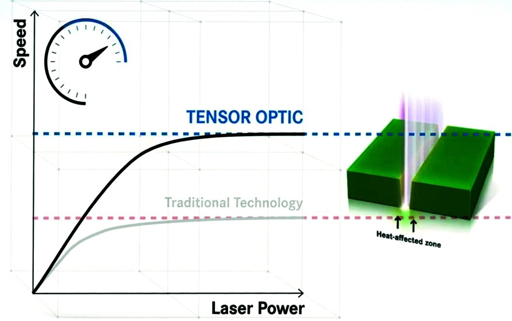 Prozessvorteile beim Laserschneiden mit Tensor-Technologie