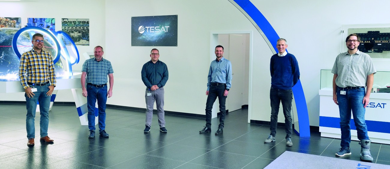 Key User Team für Entwicklung und Design: Da die Mehrzahl der Produkte eine oder mehrere von Tesat gefertigte Leiterplatten enthält, ist die Arbeit der 200-köpfigen Entwicklungs- und Designabteilung entscheidend für den Erfolg