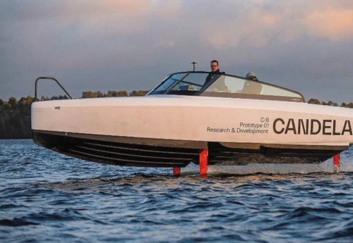 Abb. 4: Das neue elektrische Tragflächenboot von Candela