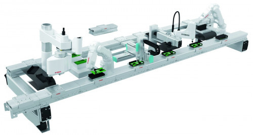 Abb. 3: Die LCMR200-Fördermodule gewährleisten einen flexiblen Werkstücktransport