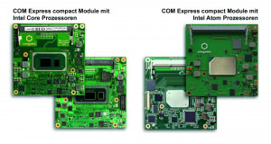 Die beiden Carrier für COM-Express-Compact- und Basic-Module von congatec können bereits heute in 40 Bestückungsvarianten geliefert werden