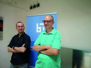 Corenext-Projektleiter Michael Roitzsch und Ko-Geschäftsführer Tim Hentschel arbeiten im Barkhausen-Institut unter anderem an vertrauenswürdigen Prozessoren, Betriebssystemen und offenen Netzwerk-Architekturen für 6G und die europäische Telekommunikations-Industrie