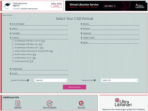 Abb. 2: Auswahl des CAD-Datenformats vor dem Download