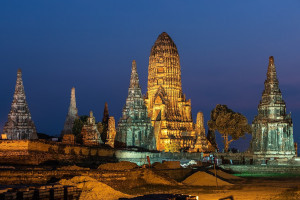 Abb. 2: Die Hauptzentren der thailändischen Leiterplattenproduktion liegen im Süden des Landes um Prachinburi und Ayutthaya (Bild: Sonnenuntergang in Ayutthaya)