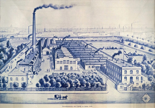 Die Fabrik, die in der Spitze 2000 Mitarbeiter beschäftigte, ist der industrielle Ursprung der Galvanotechnik in Deutschland