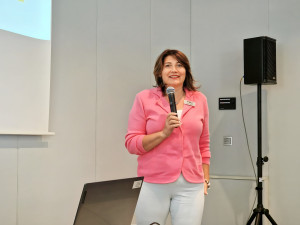 Claudia Mallok (FED Beirat) moderierte die Vorträge der Rubrik Managament