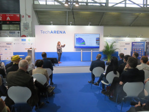 Jennifer McKenna, EU Programme Manager, Intel Corporation, erläuterte auf der Semi Tech Arena wie Intel die Nachhaltigkeit angeht
