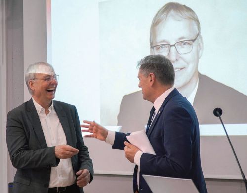  Dr. Andreas Zielonka im Gespräch mit OB Richard Arnold