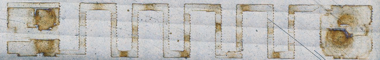 Abb. 4: Pd-T-1 gedruckt auf vorbehandeltem PI (Gesamtlänge der aufgedruckten Strukturen: 14 mm) a) Dropspacing 25 µm 