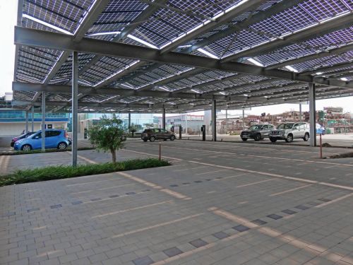 Solaranlage bei der Firma Eltroplan (Foto: gk)