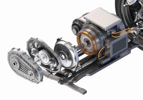 Beispiel von Komponenten eines Elektromotors, die einer gründlichen allseitigen Reinigung bedürfen