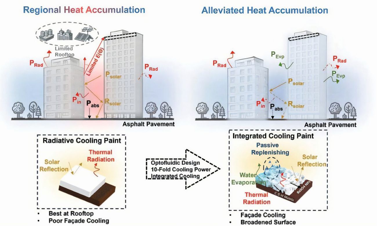 Fig. 5: Performance comparison between CCP-30 and conventional cooling paints for building applications