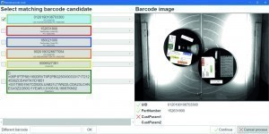 Die Automatische Barcode Erkennung hilft, Gebinde entsprechend individuell festgelegter Regeln zu sortieren