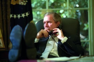 Abb. 5: Präsident Bush jr. im ‚Oval Office
