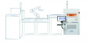 Abb. 3: Der LPKF CuttingMaster wird zum Nutzentrennen eingesetzt und kann optional mit einer Automationslösung und einem variablen Cobot ausgestattet werden