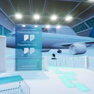 Der virtuelle Hangar von Fraunhofer Aviation & Space bietet Einblicke in Technologien für den Flugzeugbau von morgen.