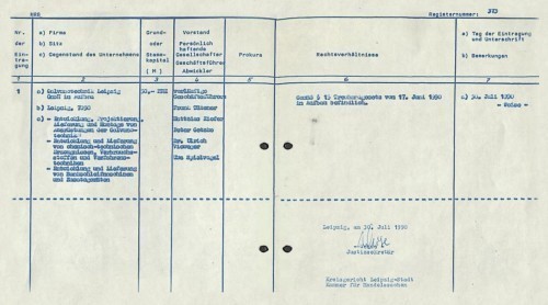 Abb. 295: Handelsregisterauszug