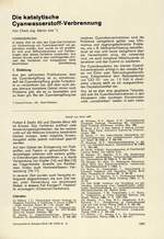 Die katalytische Cyanwasserstoff-Verbrennung