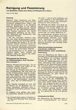 Reinigung und Passivierung von Stahlteilen mittels einer Beize auf Phosphorsäure-Basis