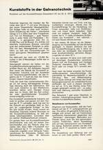 Kunststoffe in der Galvanotechnik