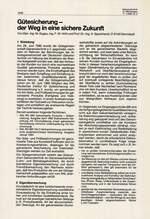 Gütesicherung – der Weg in eine sichere Zukunft