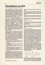 Chromatieren von Zink